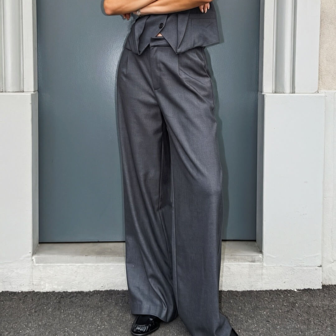 LM - LUMINA Pantalone Camille grigio