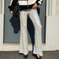 LM - LUMINA Pantalone Tanisha champagne strass