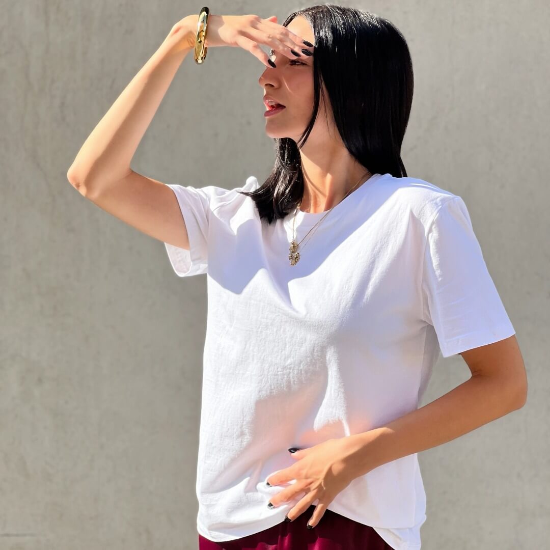 LM - LUMINA T-shirt Klea bianco