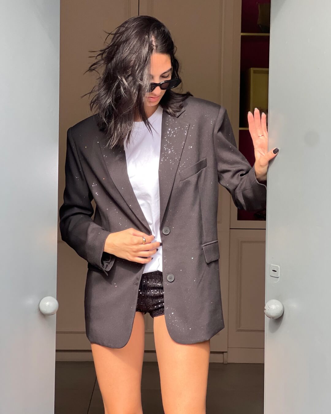 OF - LUMINA Blazer Marble nero