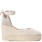 LM - Manebì wedge espadrilles natural cotton crochet