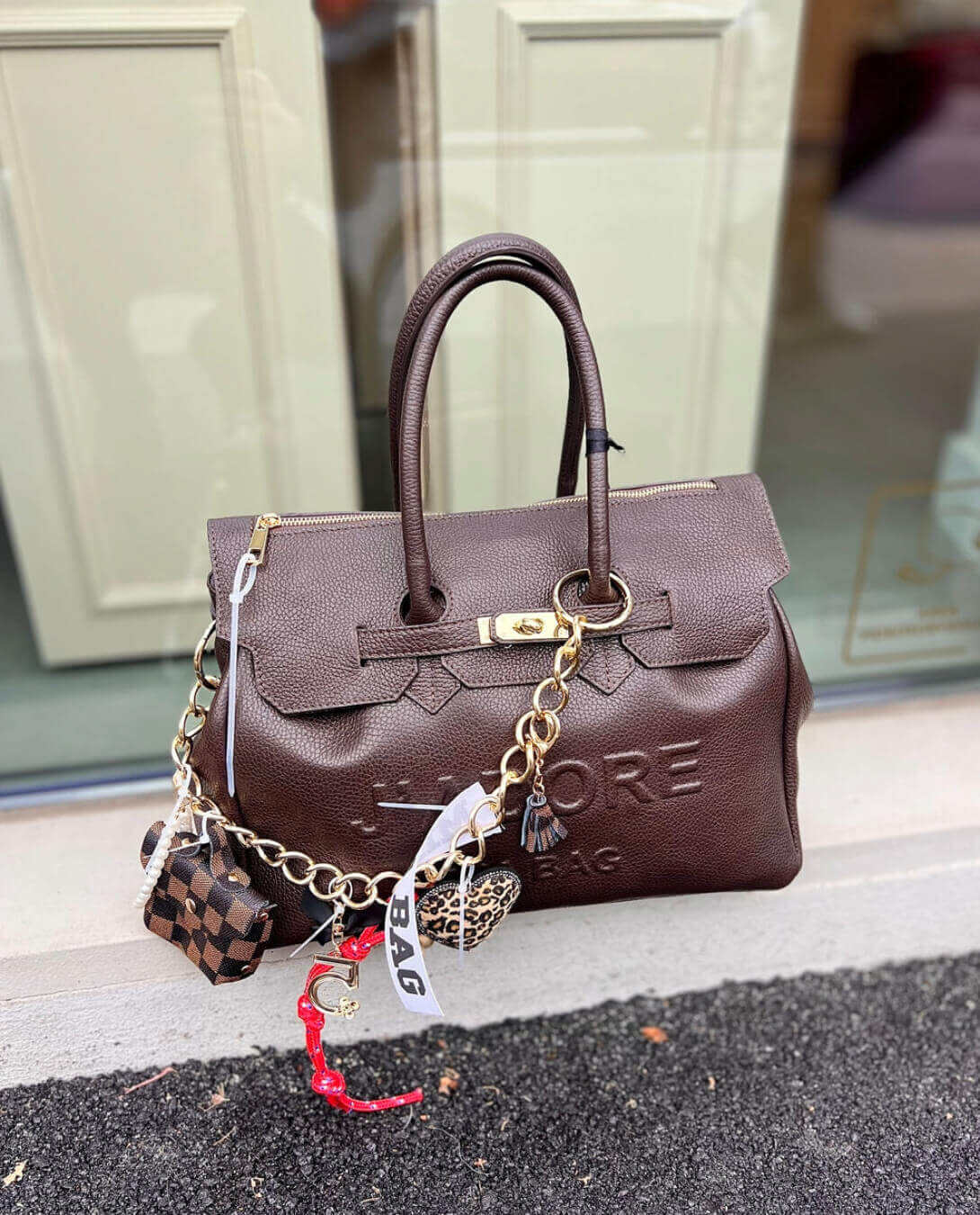 Mia Bag Zaino Iniziali Miabag Borsa Nera Con Iniziali ZAINO BAG