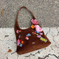 OF - MIA BAG Sacca Gilda comoscio e sticker suede choco