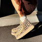 OF - MOU Eskimo bounce sneaker hairy suede leopard brandy