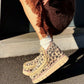 OF - MOU Eskimo bounce sneaker hairy suede leopard brandy