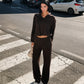 OF - Hinnominate Maglia a polo in viscosa marrone