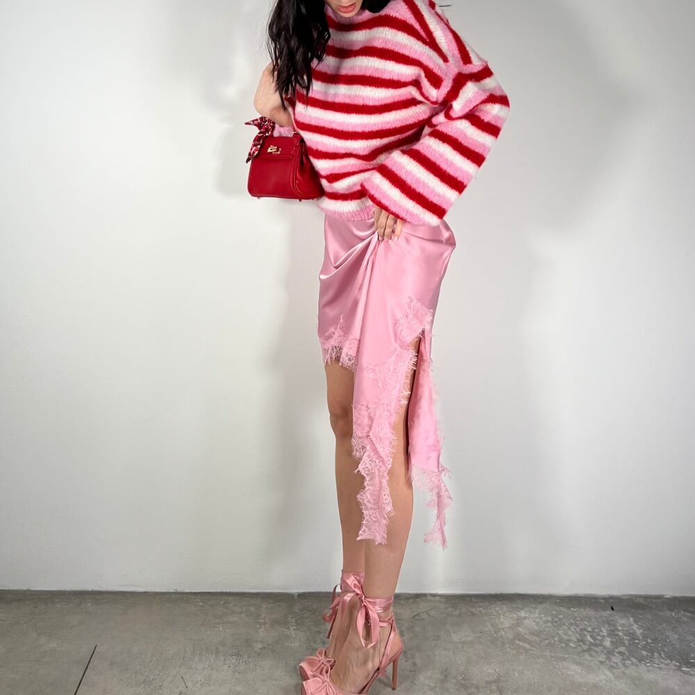 OF - Maglione Candy righe mix