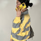 OF - Maglione Bee a righe giallo/grigio