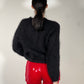 OF - Maglione Perla mohair nero