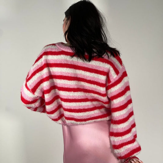 OF - Maglione Candy righe mix