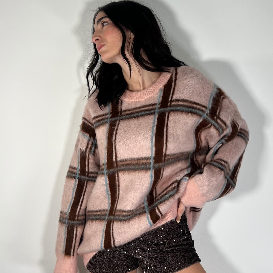 OF - Maglione Cotton rosa