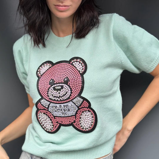 LM - Maglione Helon teddy rosa