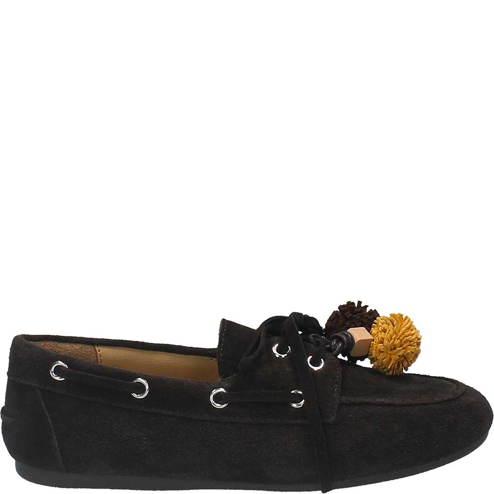 LM - Mocassino Jamie testa di moro con pon pon