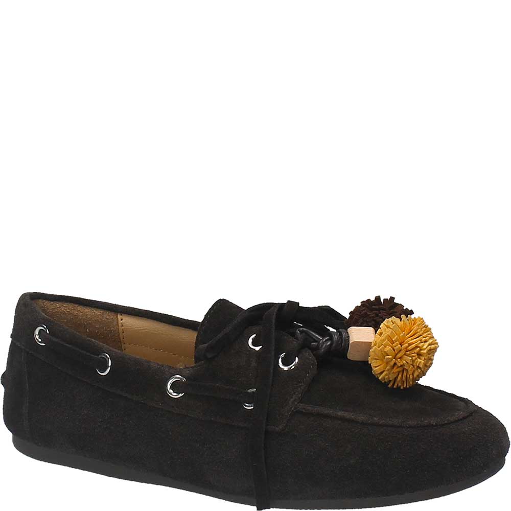 LM - Mocassino Jamie testa di moro con pon pon