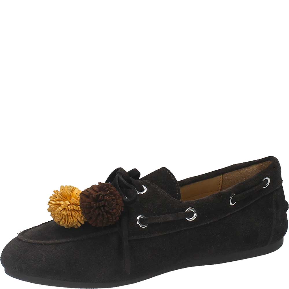 LM - Mocassino Jamie testa di moro con pon pon