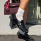 OF - Mocassino Elton croco nero