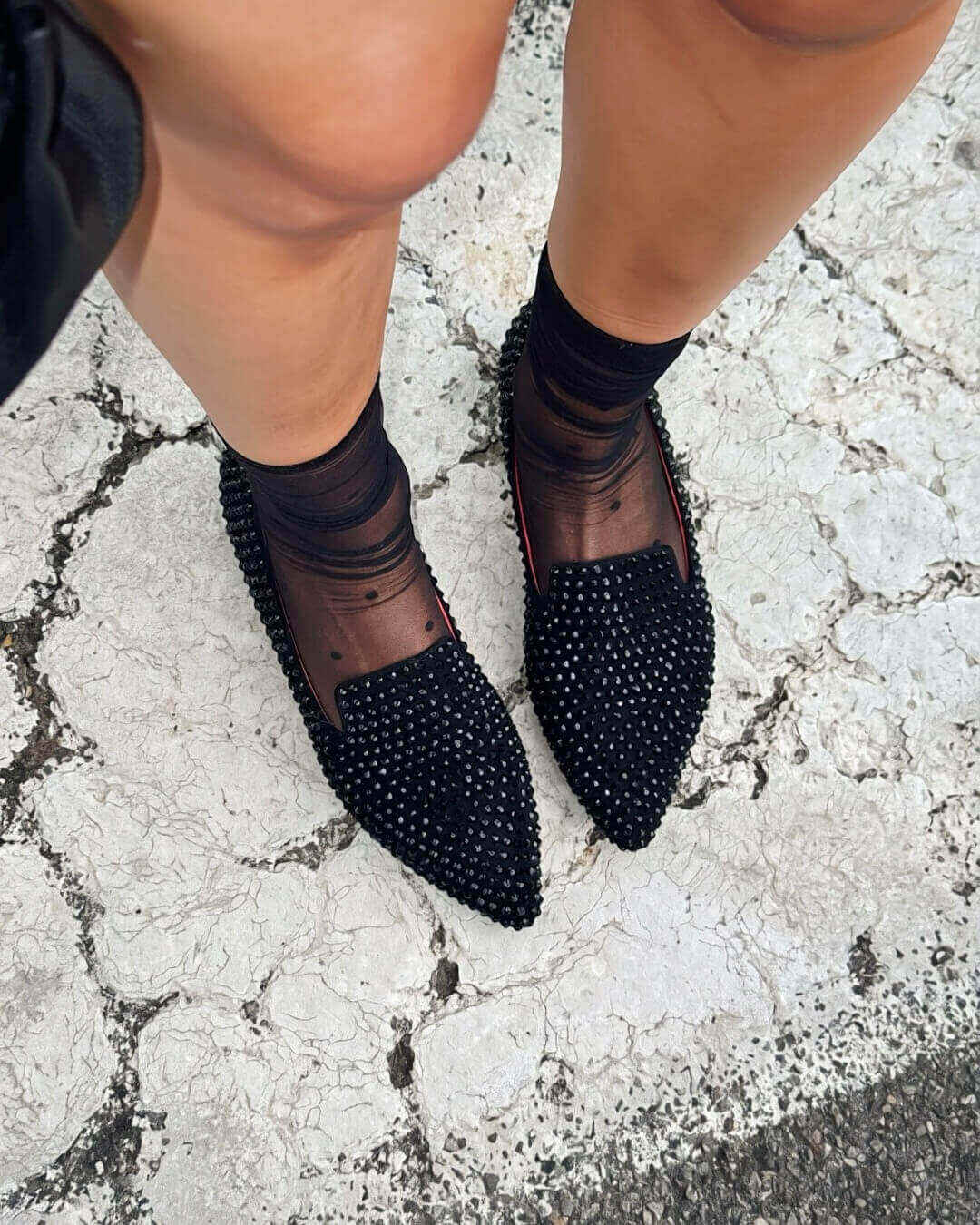 OF - Mocassino Missy strass black