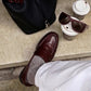 OF - Mocassino Elton croco bordeaux