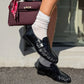 OF - Mocassino Elton croco nero