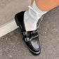 OF - Mocassino Gon nero con fibbie