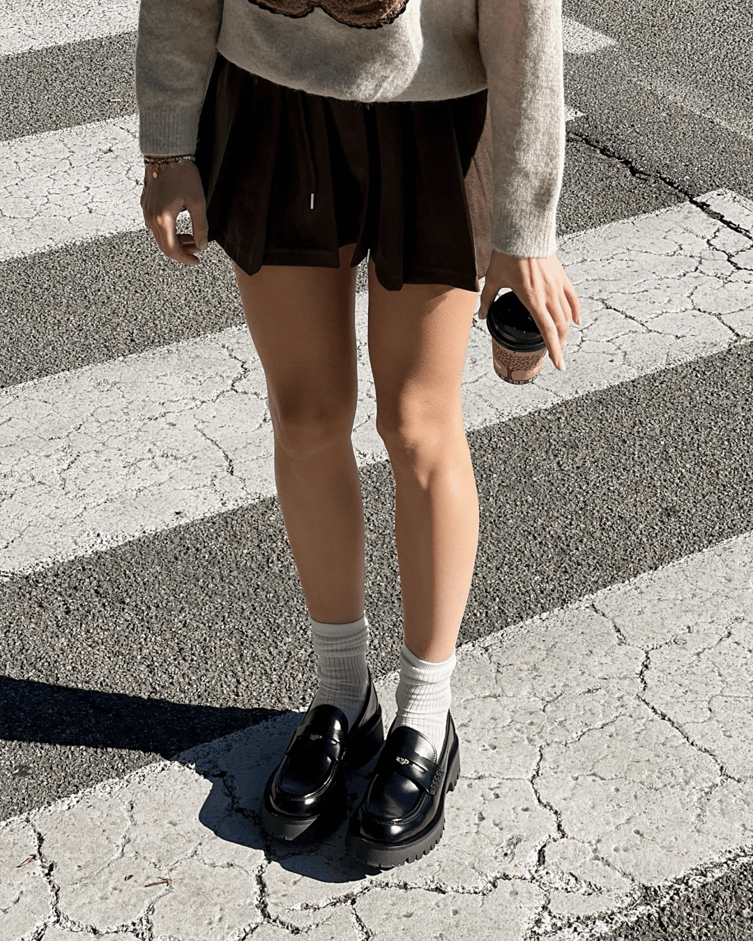 OF - Mocassino Mickey nero con moneta