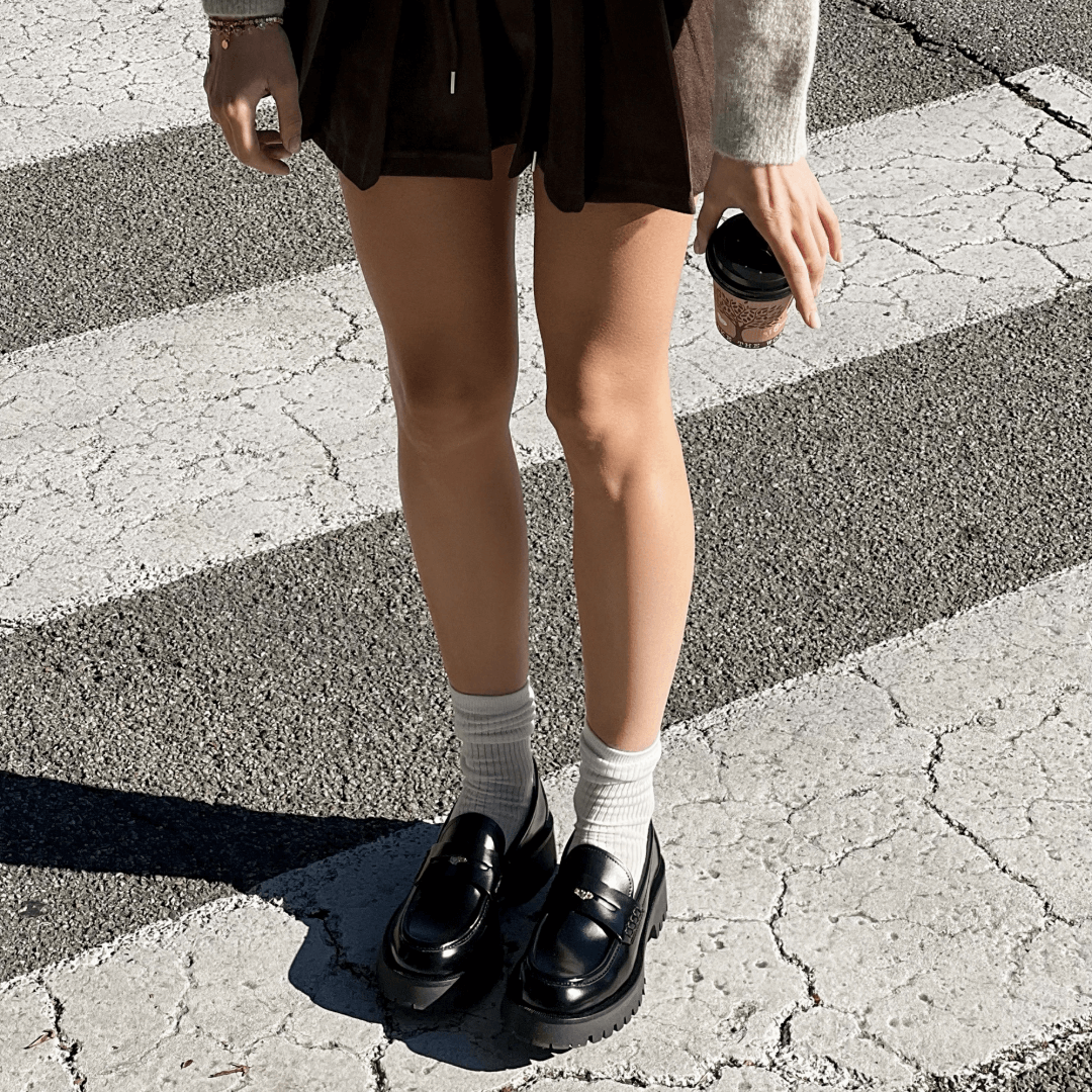 OF - Mocassino Mickey nero con moneta