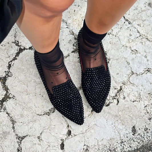 OF - Mocassino Missy strass black