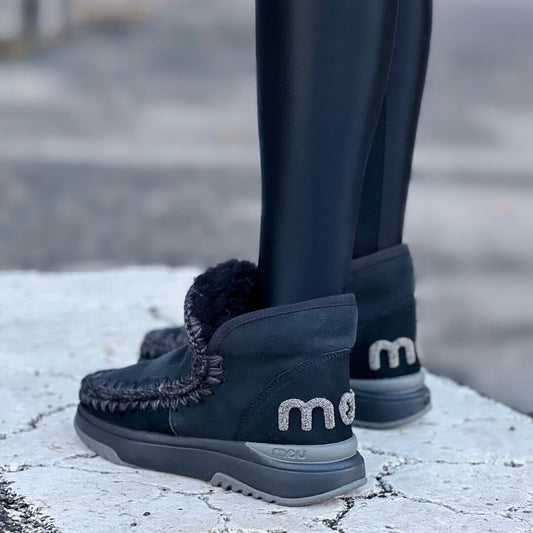 OF - Mou eskimo jogger glitter logo black