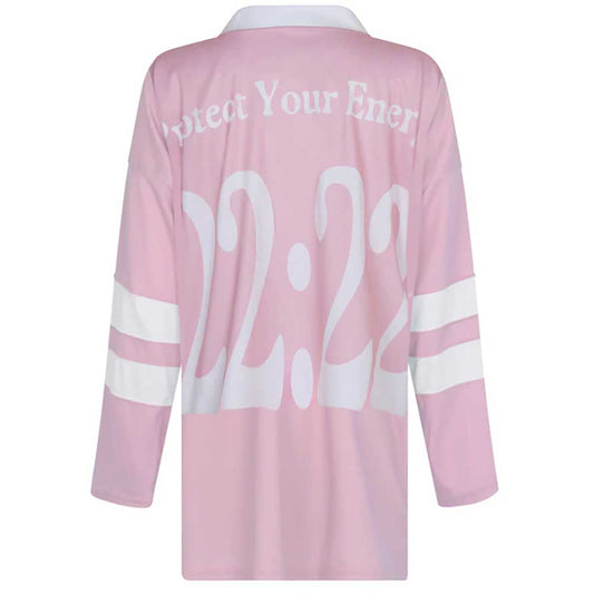 LM - NotAfterTen. Hockey Tee pink 22:22