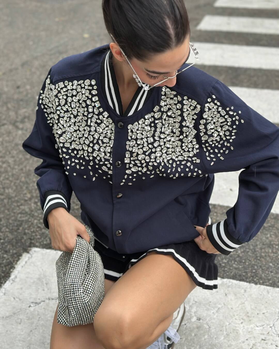 OF - ODI ET AMO Bomber Isaac prezioso blu