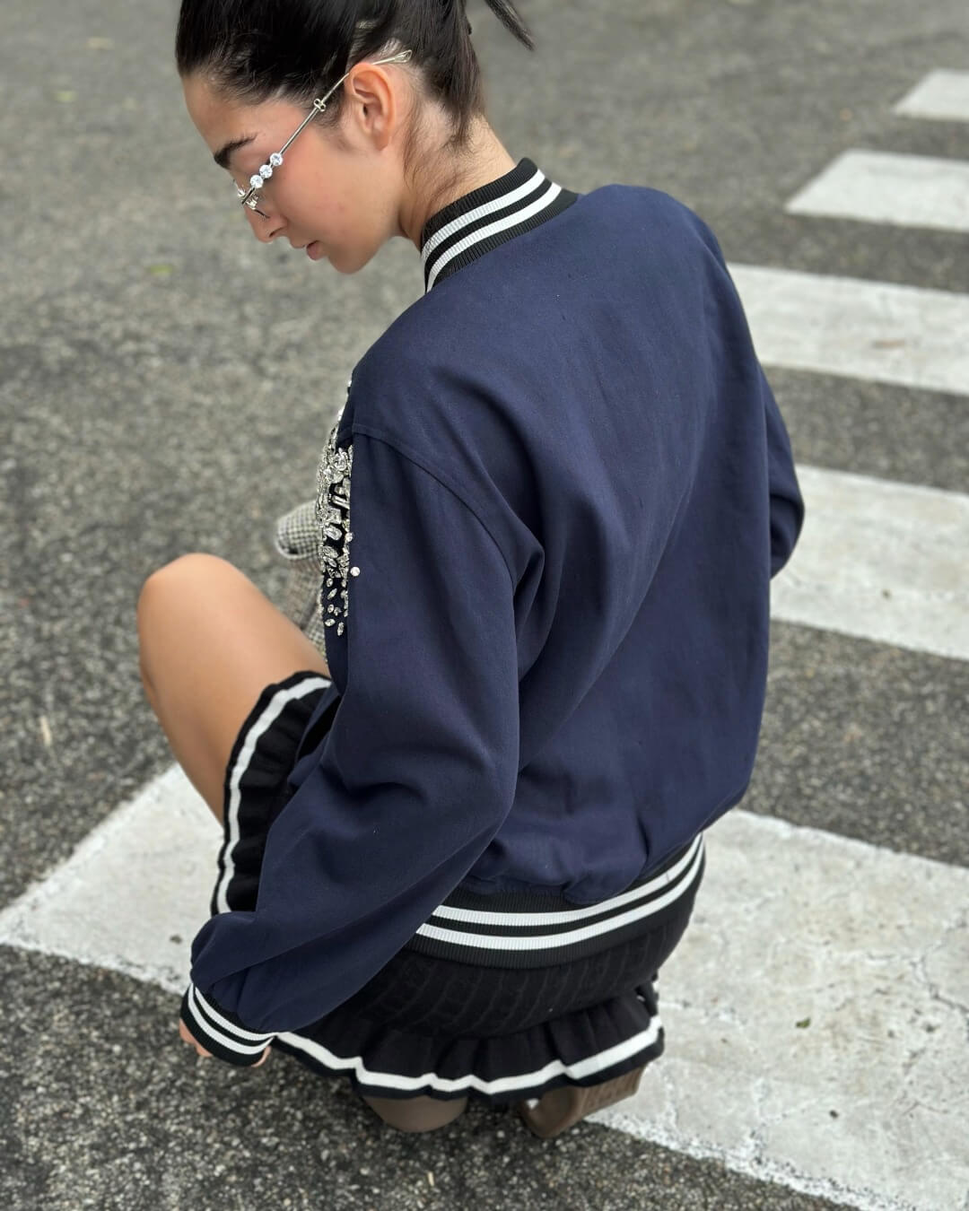 OF - ODI ET AMO Bomber Isaac prezioso blu