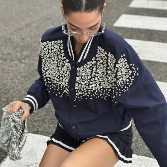 LM - ODI ET AMO Bomber Isaac prezioso blu