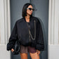 OF - ODI ET AMO Bomber Winnie oversize nero