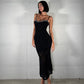 LM - ODI ODI Abito Riale pizzo nero con strass