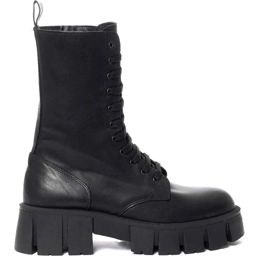 LM - Biker Thomas stringato nero