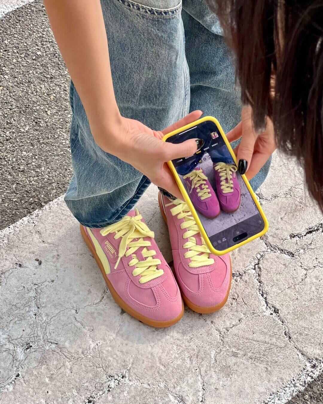 OF - PUMA Palermo poised pink gold moon