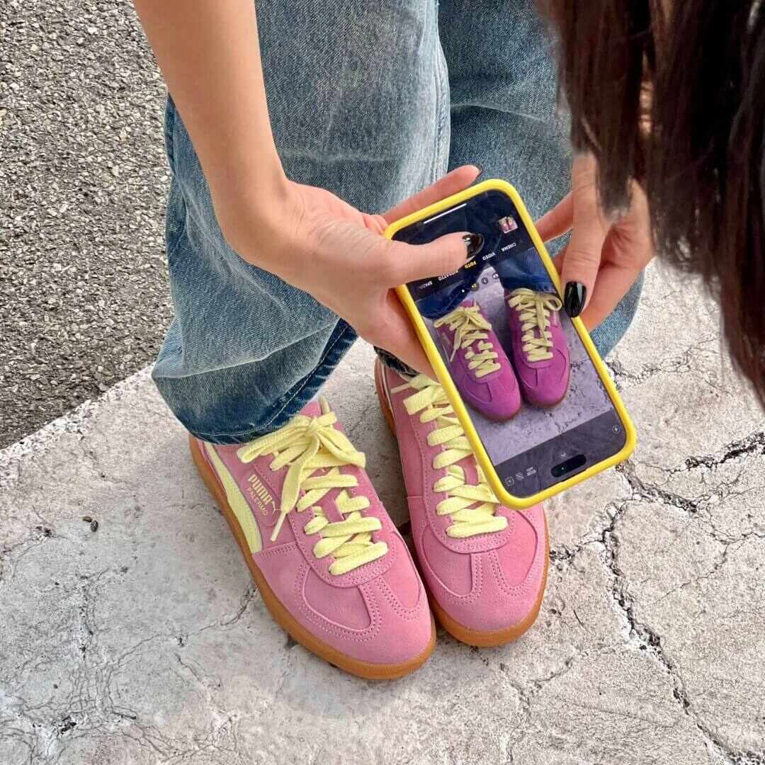 OF - PUMA Palermo poised pink gold moon