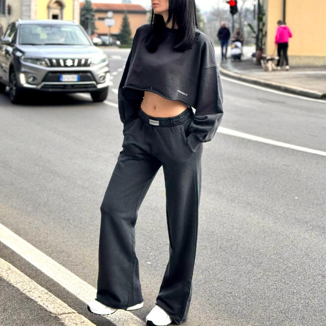 OF - Hinnominate Pantalone a palazzo old nero