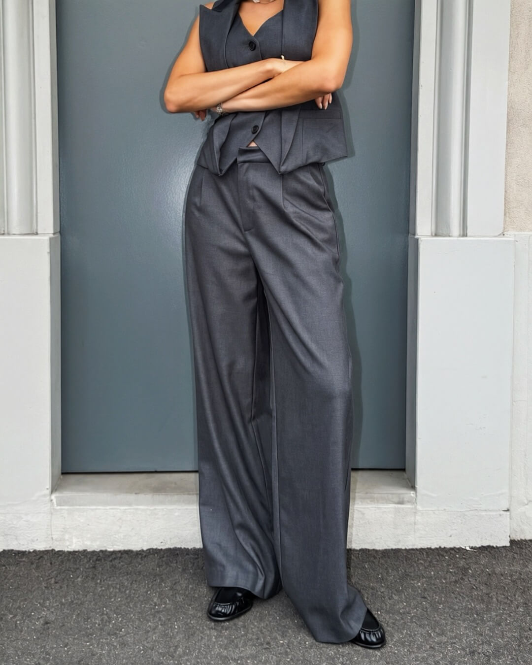 OF - LUMINA Pantalone Camille grigio