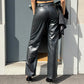 OF - Pantalone Alyssa ecopelle nero