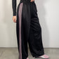 LM - Pantalone tuta Liquors righe nero/rosa