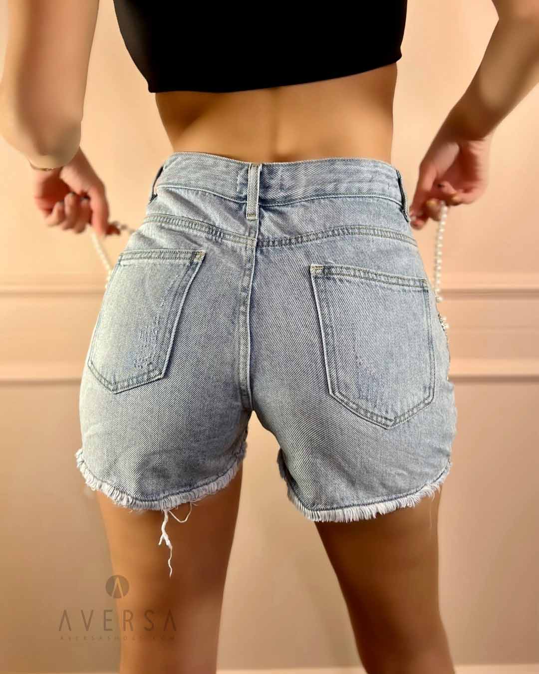 OF - Shorts Pearl denim