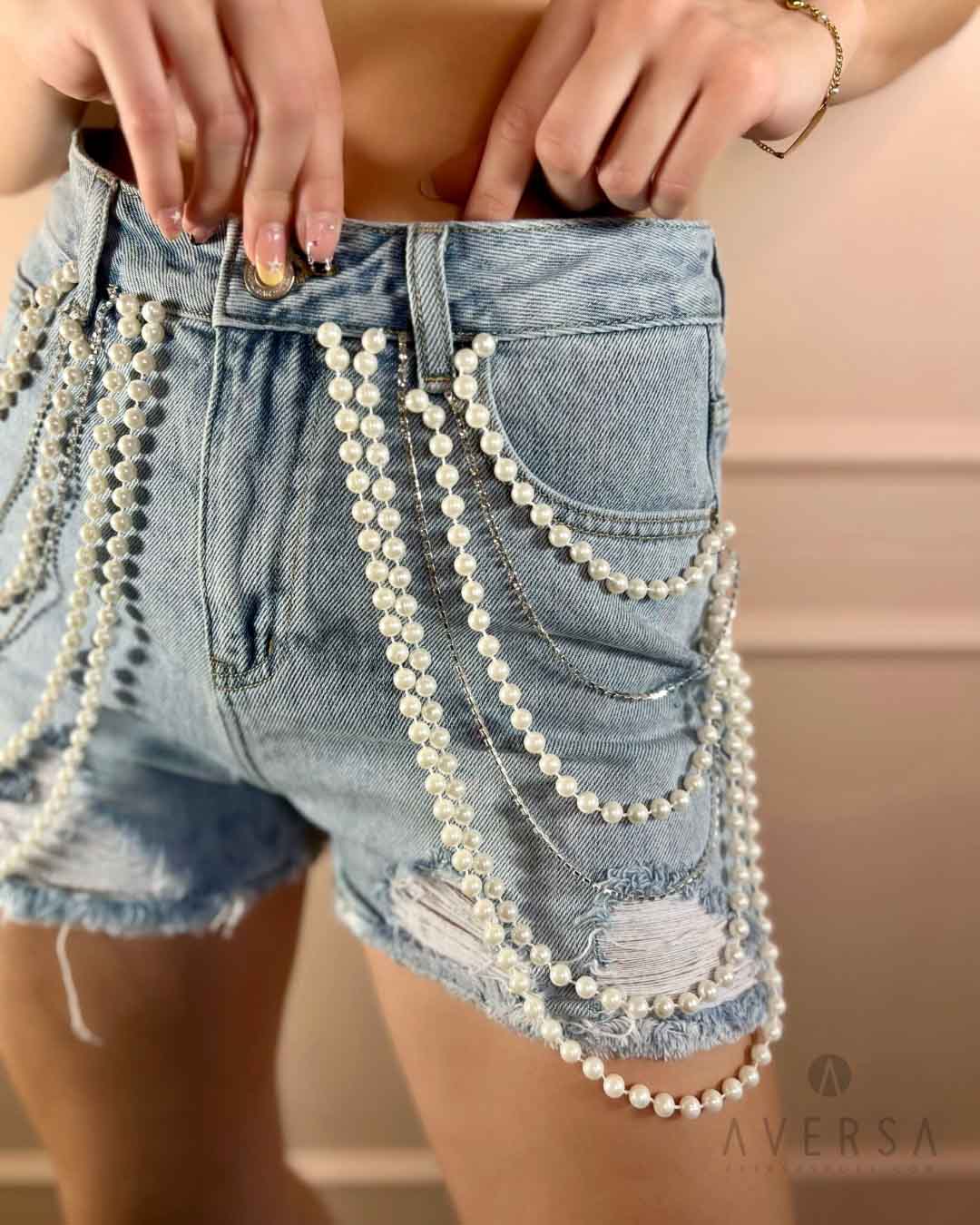 OF - Shorts Pearl denim