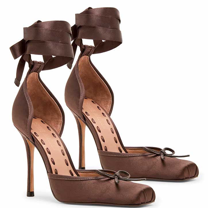 LM - Steve Madden Larina dark brown satin