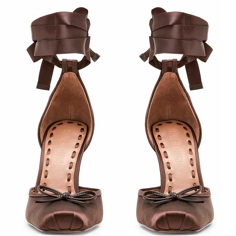 LM - Steve Madden Larina dark brown satin