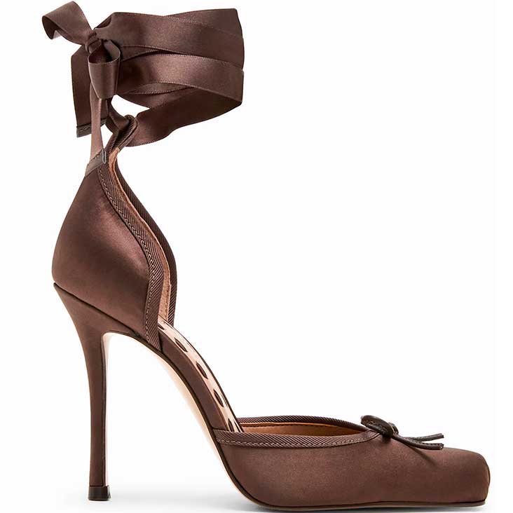 LM - Steve Madden Larina dark brown satin