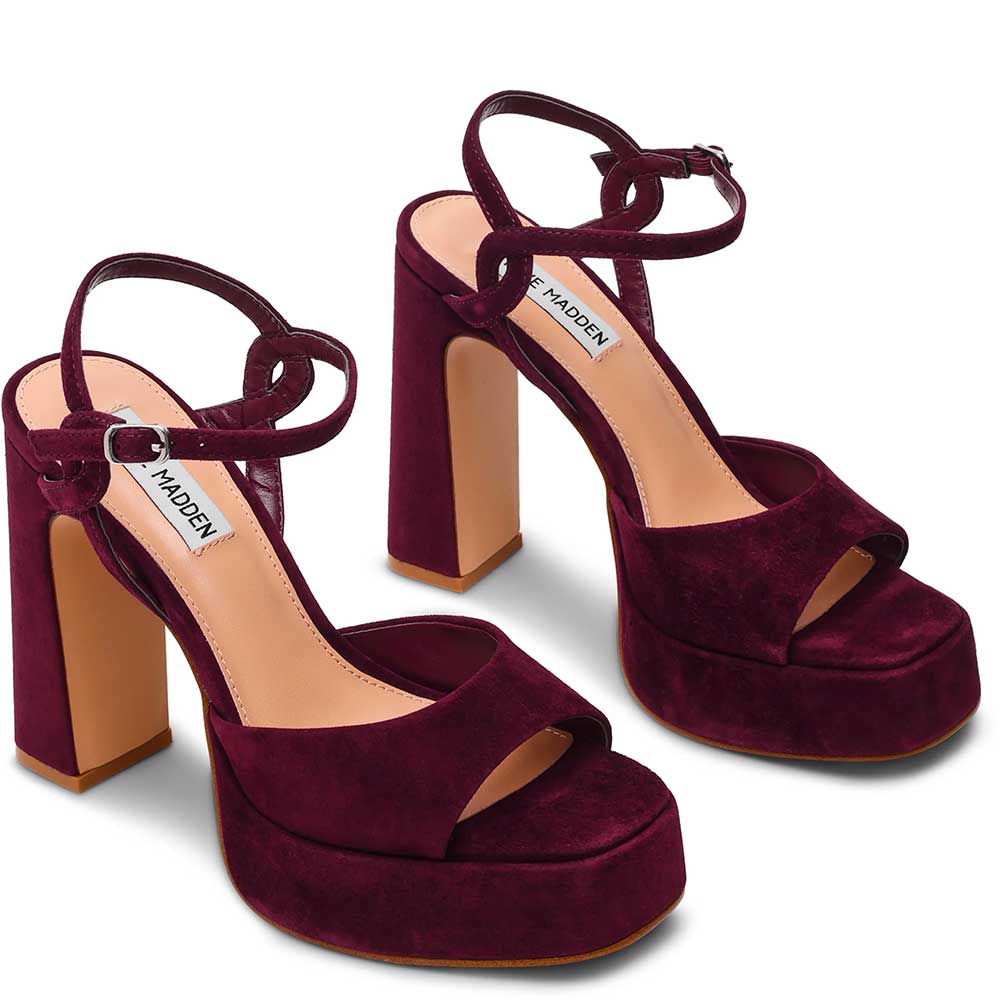 LM - Steve Madden Miliana burgundy velvet