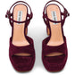 LM - Steve Madden Miliana burgundy velvet