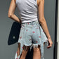 OF - Salopette Country denim con ciliegie