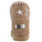 LM - MOU Eskimo wool stars rhinestones pink brown